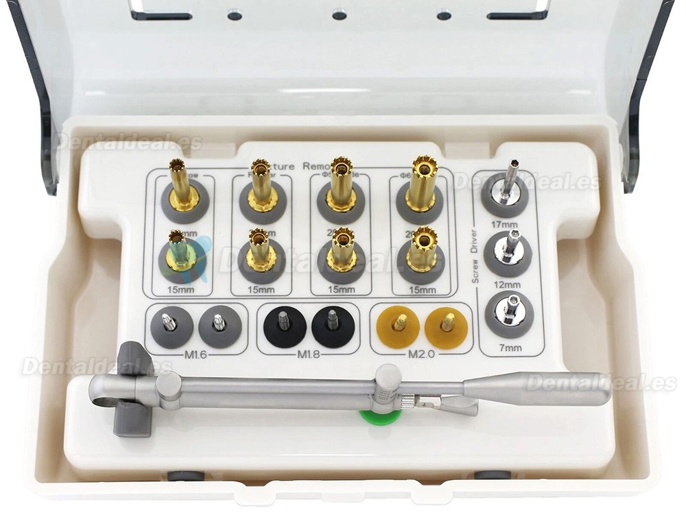 Kit de Extracci&oacute;n de Implantes Dentales con Llave de Torque y Carraca